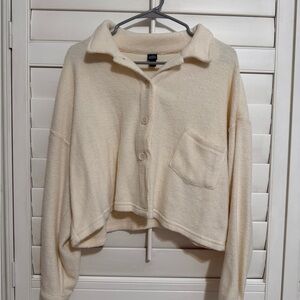Wild Fable Cream Fleece Jacket
